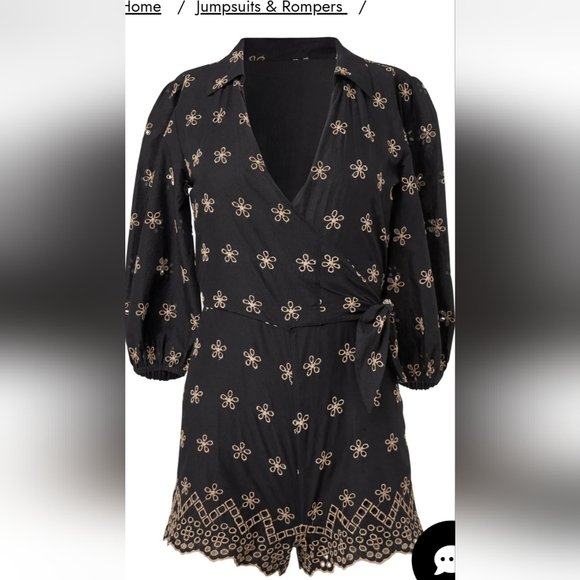 Venus wrap tie romper - Picture 3 of 10